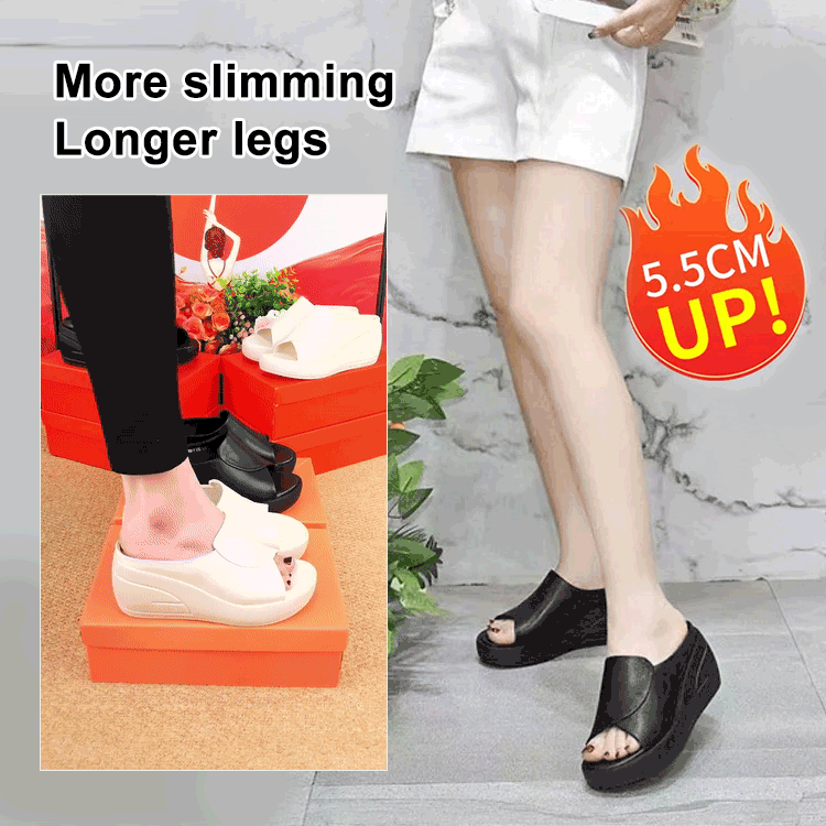 👡 🎁【Obcas 5,5 cm】【35-42】2025 damskie sandały na koturnie, super wygodne