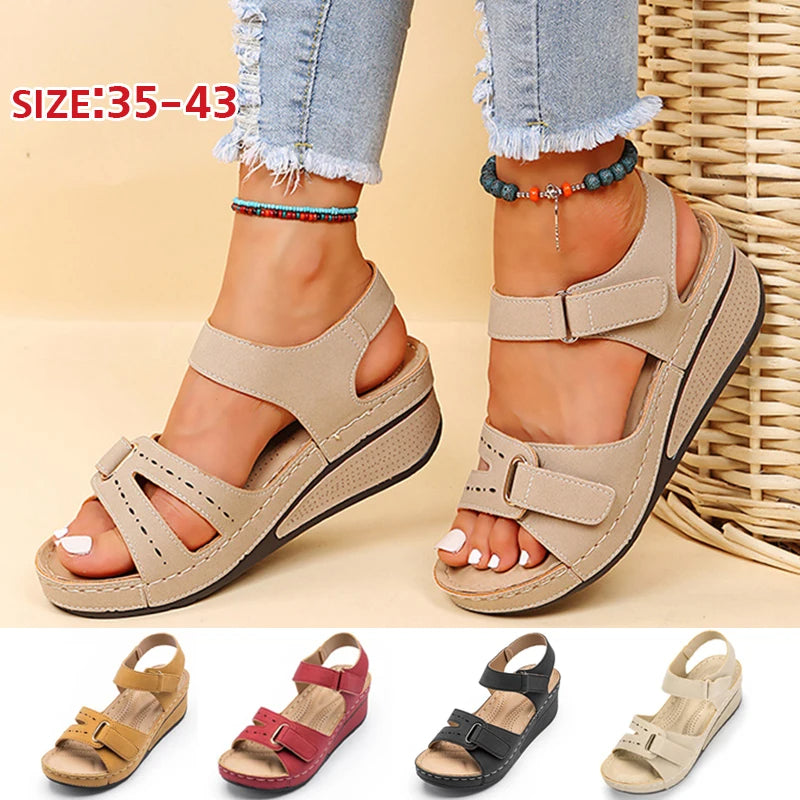 【35-43】🔥Letnie codzienne sandały damskie, gruba podeszwa-3974518