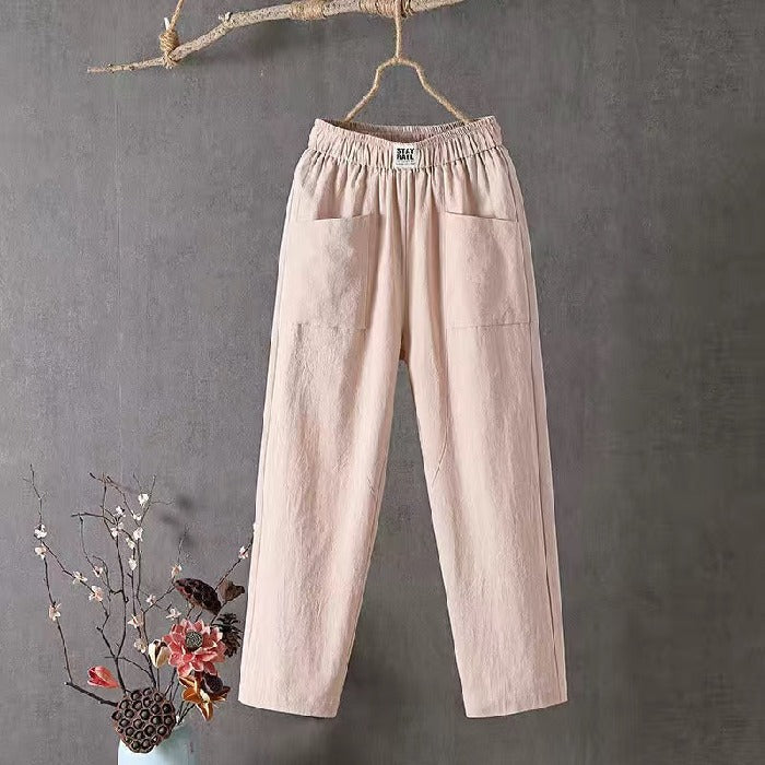 🌿🌈【M-4XL】2025 Wiosna Nowe Damskie Spodnie Szerokie Nogawki Wygodne Spodnie Casualowe