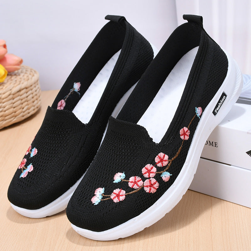 ✨🥰【36-42】2025 nowe modne, wygodne i oddychające haftowane buty damskie