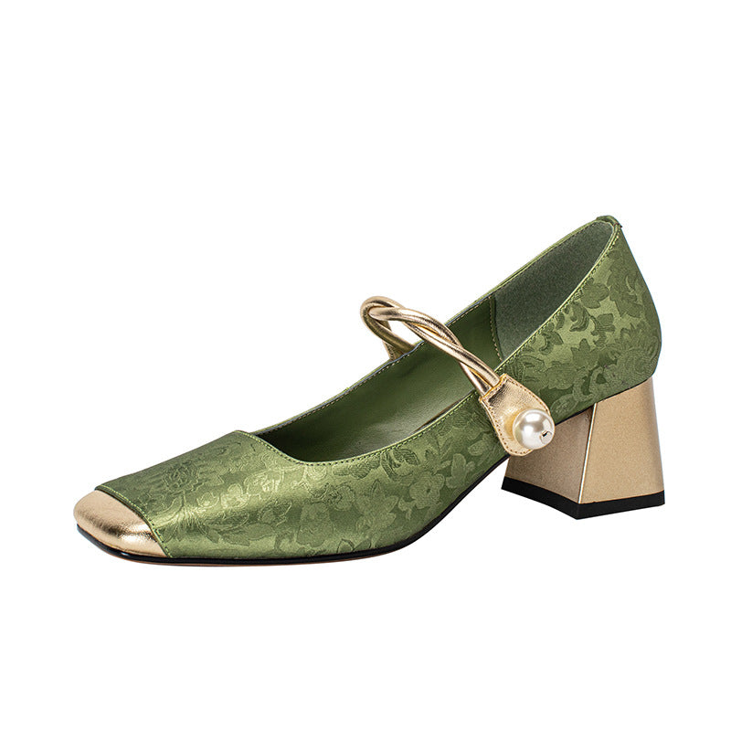 Wielka promocja ograniczona czasowo💥【35-39】✨Nowe modowe buty retro z haftem w kształcie kwiatów na rok 2025👡