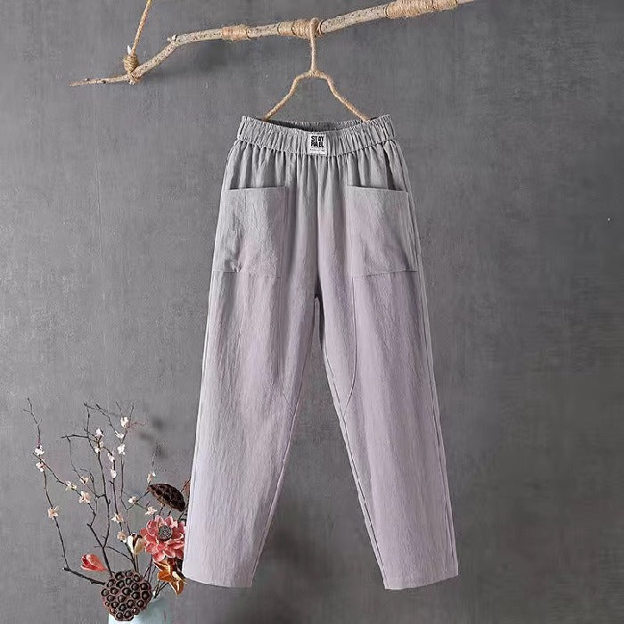 🌿🌈【M-4XL】2025 Wiosna Nowe Damskie Spodnie Szerokie Nogawki Wygodne Spodnie Casualowe