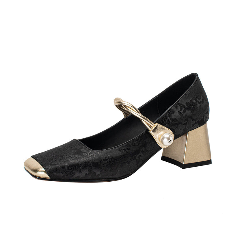 Wielka promocja ograniczona czasowo💥【35-39】✨Nowe modowe buty retro z haftem w kształcie kwiatów na rok 2025👡