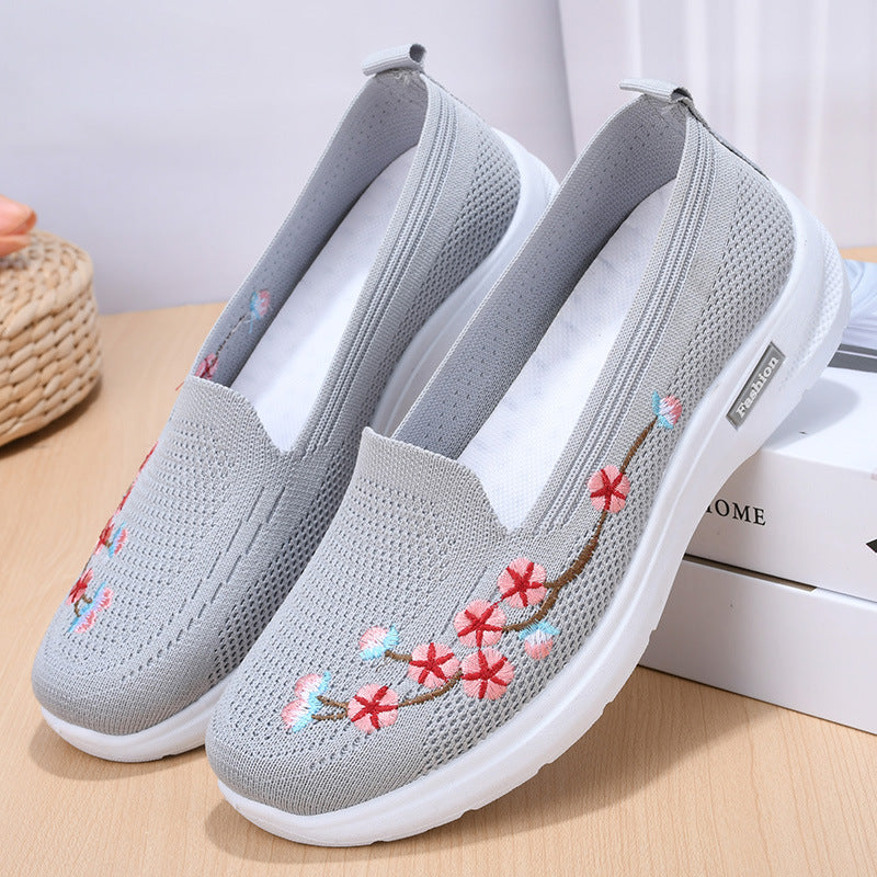 ✨🥰【36-42】2025 nowe modne, wygodne i oddychające haftowane buty damskie