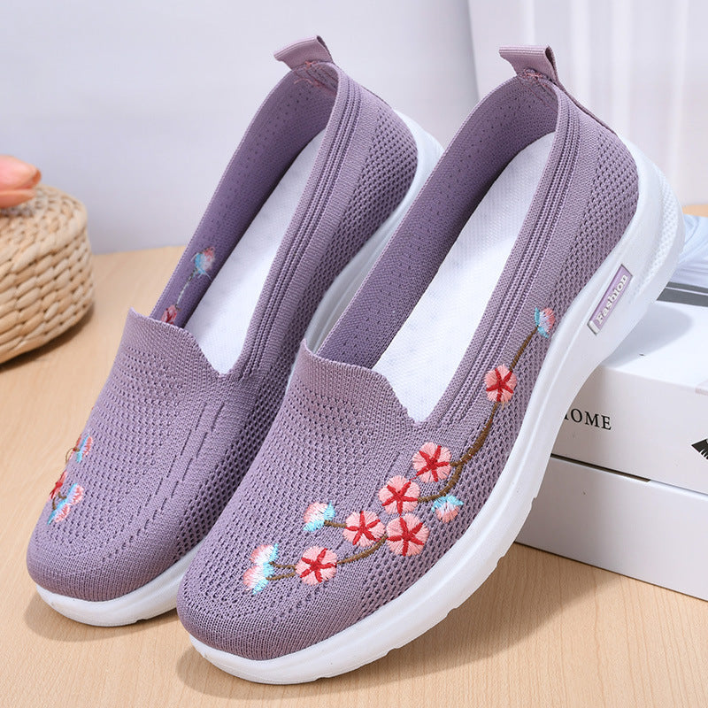 ✨🥰【36-42】2025 nowe modne, wygodne i oddychające haftowane buty damskie