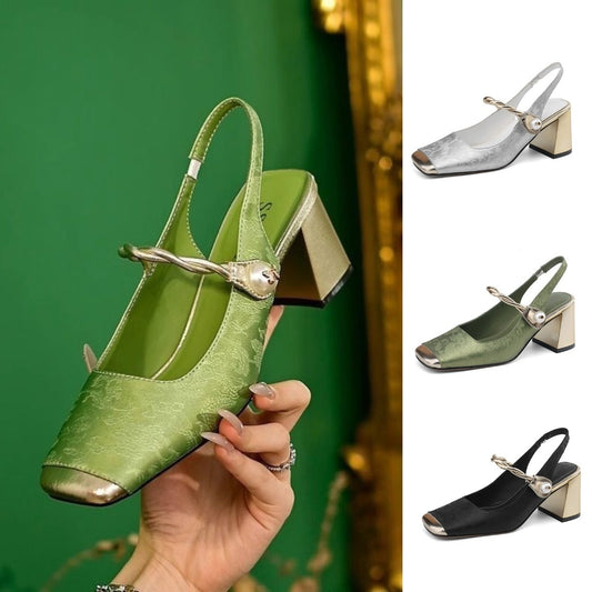 🌟【35-40】✨Nowy modny haft w kwiaty, elegancki temperament w stylu retro, damskie buty Mary Jane👡
