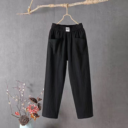🌿🌈【M-4XL】2025 Wiosna Nowe Damskie Spodnie Szerokie Nogawki Wygodne Spodnie Casualowe