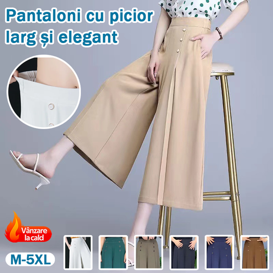 💖【M-5XL】Modna damska spódnica z szerokimi nogawkami i wysokim stanem