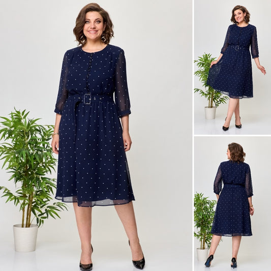 🔥🎉【S-5XL】Nowa elegancka sukienka w kropki na lato 2025, wygodna i wysokiej jakości