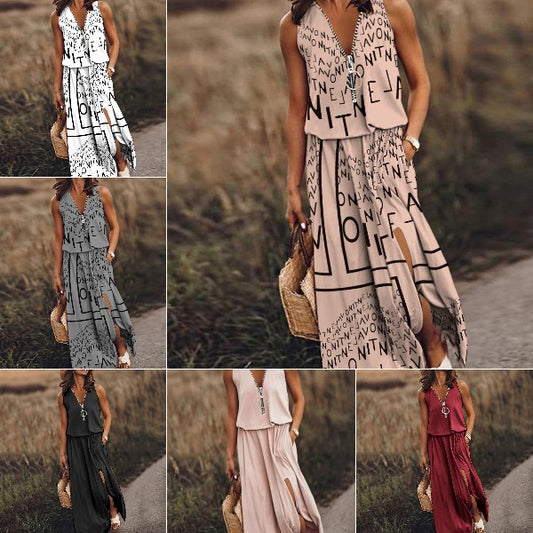 💟👗【S-5XL】2025 Nowe drukowane sukienki damskie