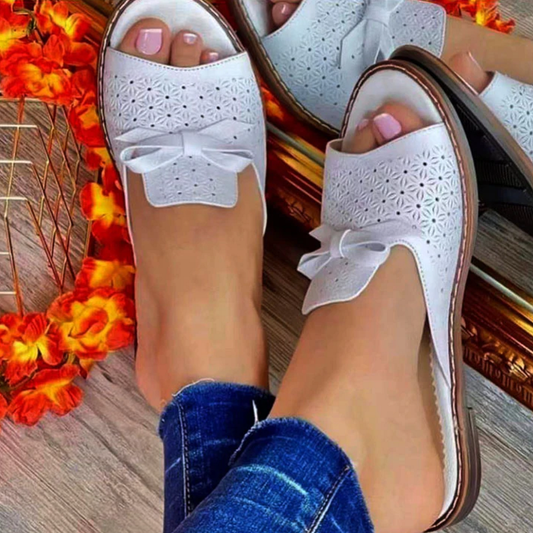 🔥👡【35~43】 Letnie, wygodne, oddychające sandały z kokardką w nowym stylu