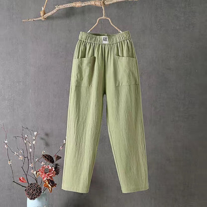 🌿🌈【M-4XL】2025 Wiosna Nowe Damskie Spodnie Szerokie Nogawki Wygodne Spodnie Casualowe